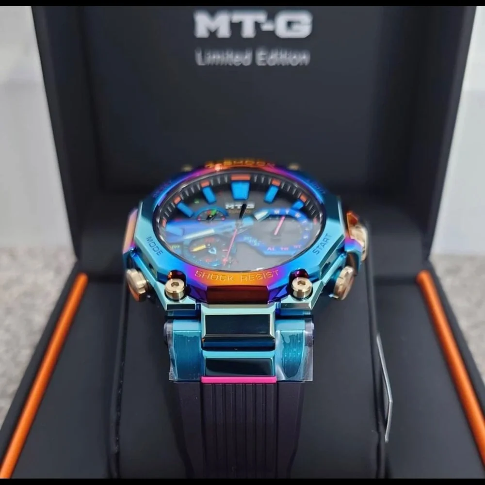 G Shock Blue Phoenix Rainbow Limited Edition